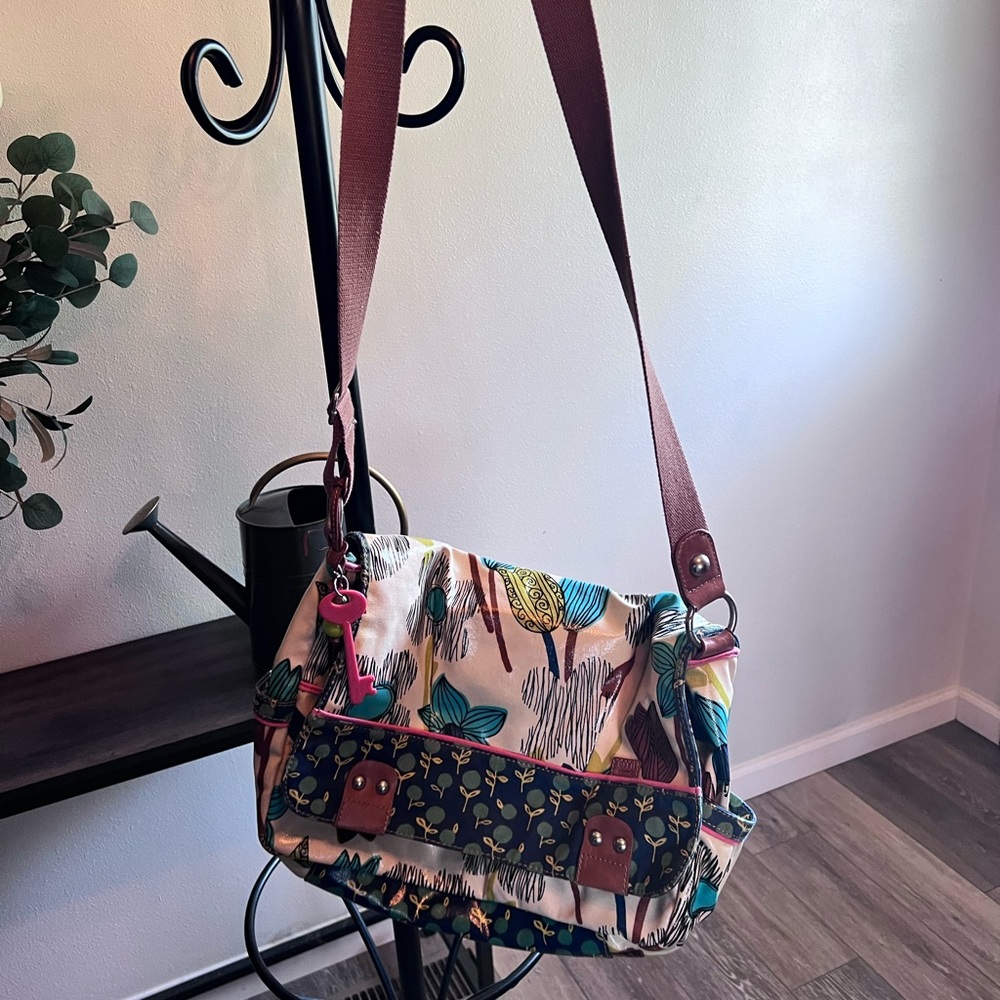 Fossil Vinyl Satchel